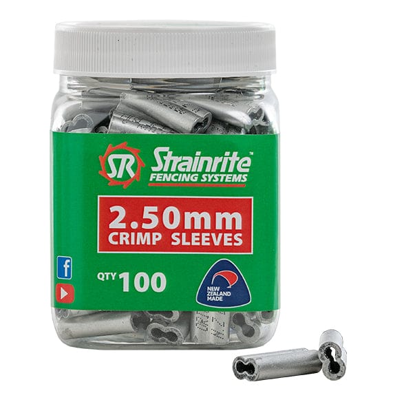 Crimp sleeve to suit 1.6 - 2.5mm per 100